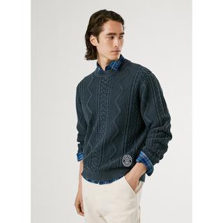 Pepe Jeans London Pull en maille torsadée  