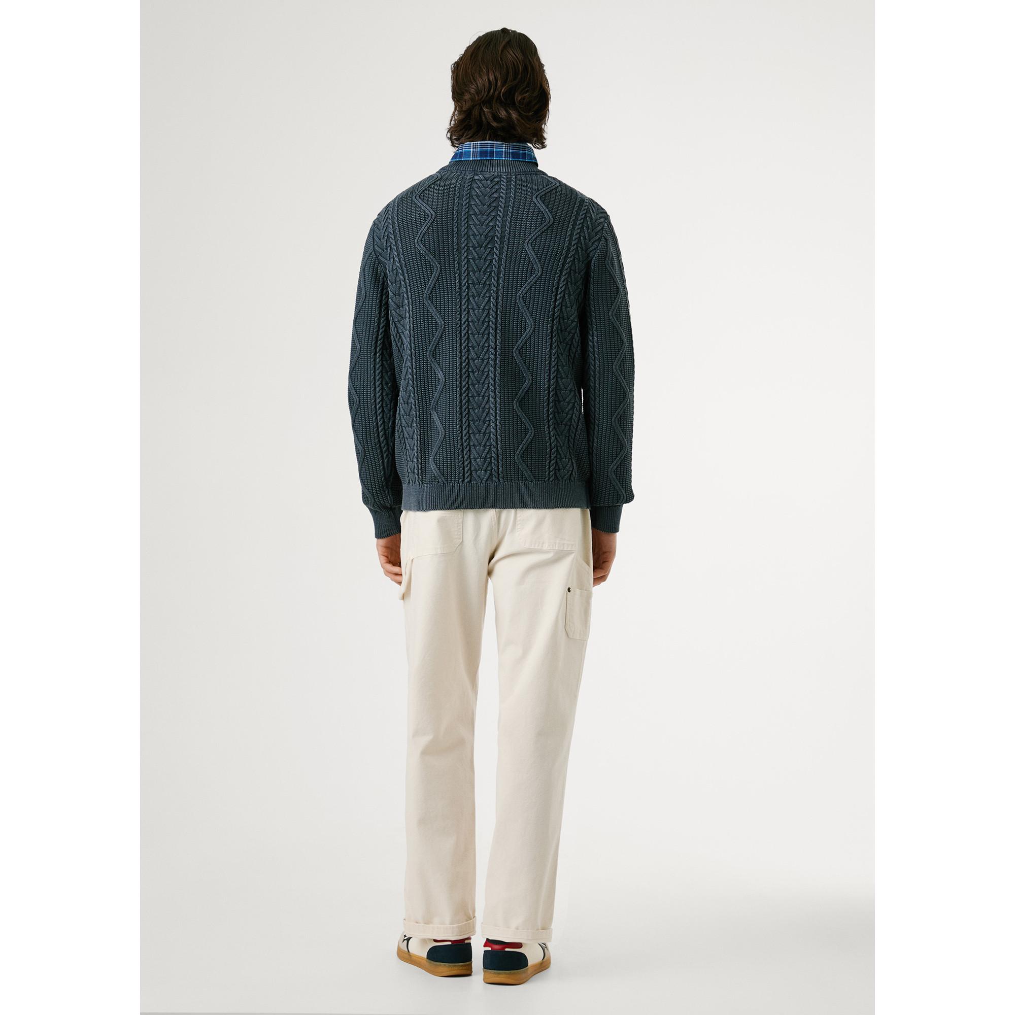 Pepe Jeans London Pull en maille torsadée  