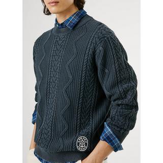Pepe Jeans London Pull en maille torsadée  