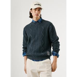 Pepe Jeans London Pull en maille torsadée  
