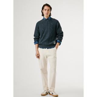 Pepe Jeans London Pull en maille torsadée  