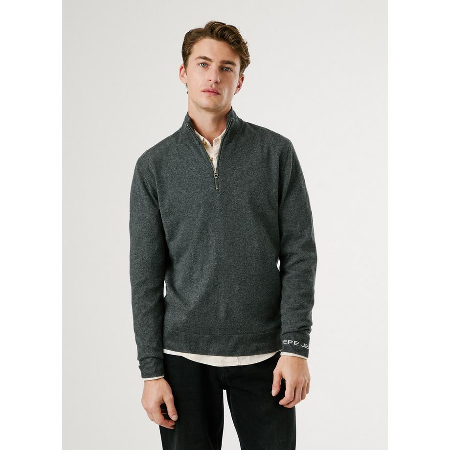 Pepe Jeans London Pullover Half Zip Col Montant  