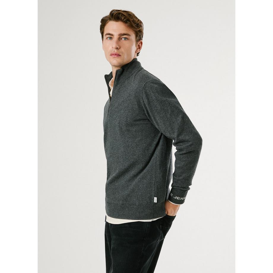 Pepe Jeans London Pullover Half Zip Col Montant  