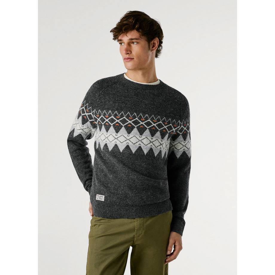 Pepe Jeans London Maglione Motivo Fair Isle  