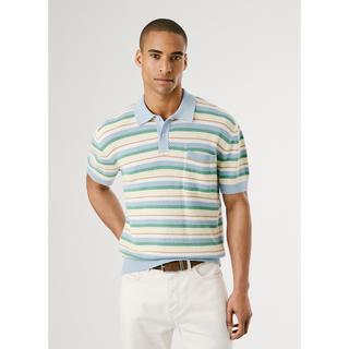 Pepe Jeans London Gestreifter Kurzarm Polo Pullover  