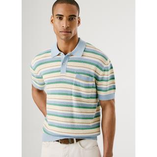 Pepe Jeans London Gestreifter Kurzarm Polo Pullover  