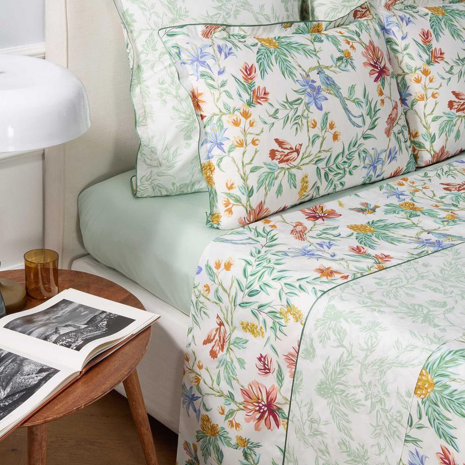 DESCAMPS Maya Fleur Oiseau Taie d'oreiller  