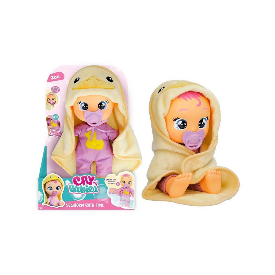 Cry Babies Newborn Bath Time Zoe