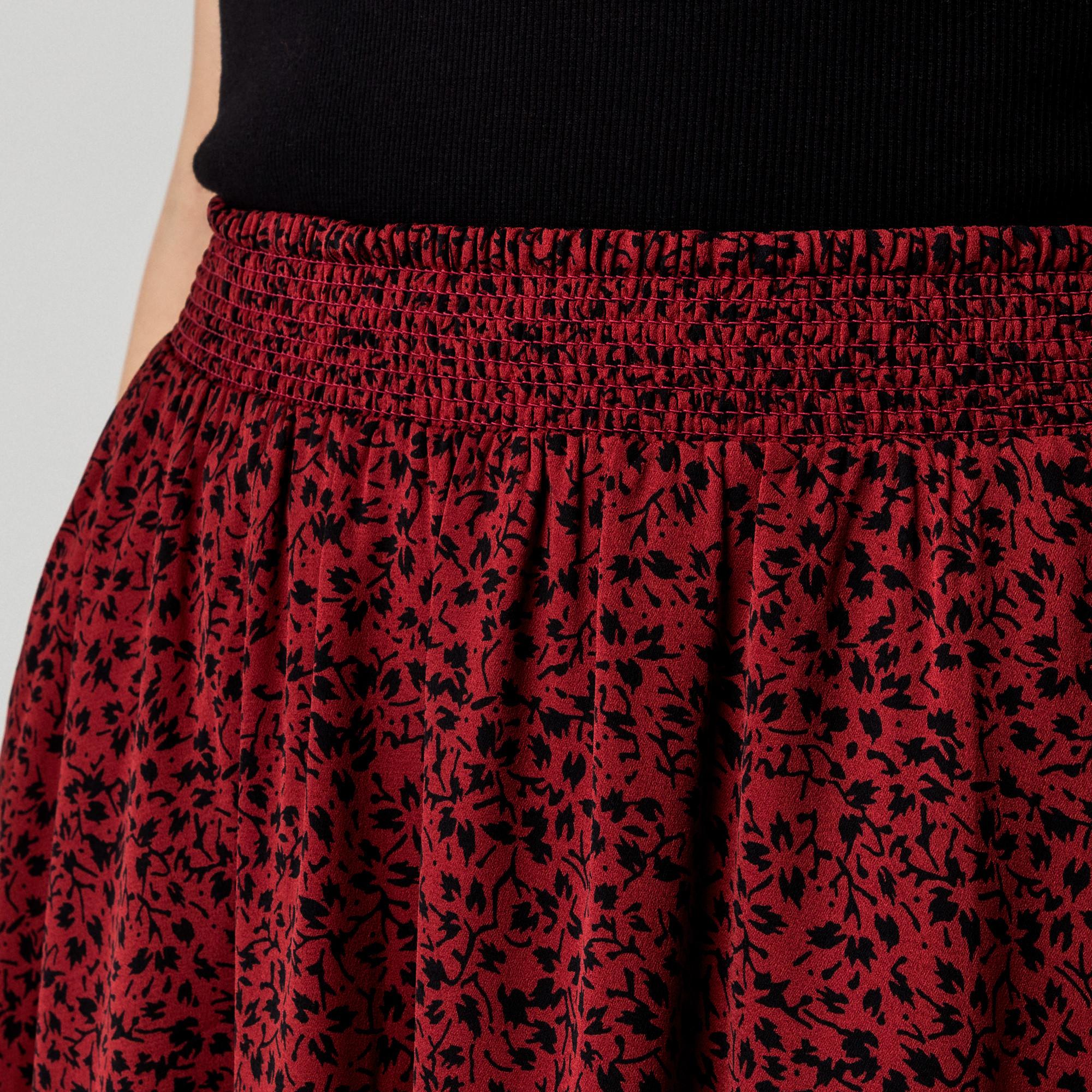 Manor Woman Faltenrock Midi mit Blumenprint  