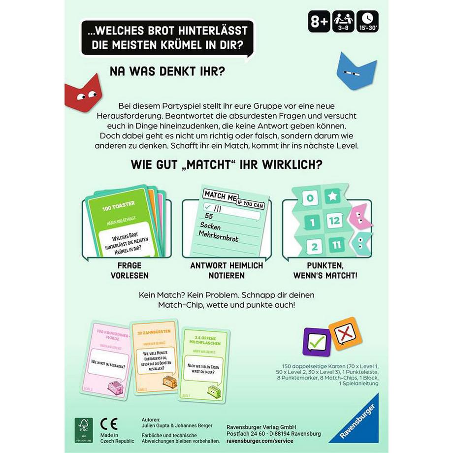 Ravensburger  Match Me If You Can, deutsch 