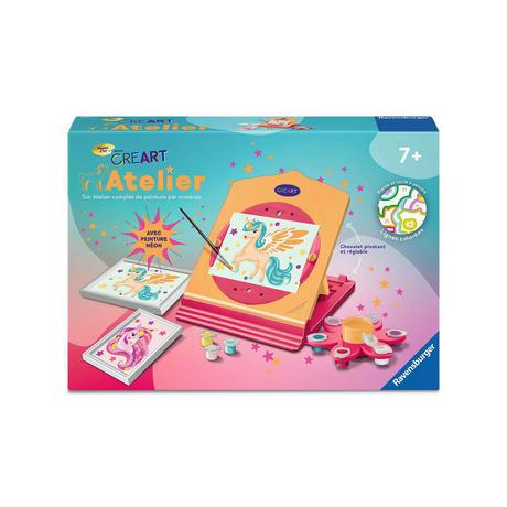 Ravensburger  CreArt - Peinture par numéro - Neon-Atelier, francese & inglese 