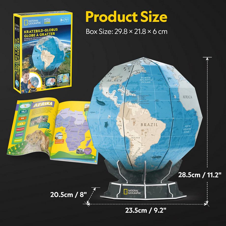 CubicFun  Globe à Gratter 