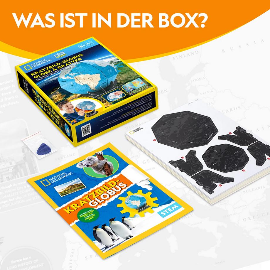 CubicFun  Globe à Gratter 