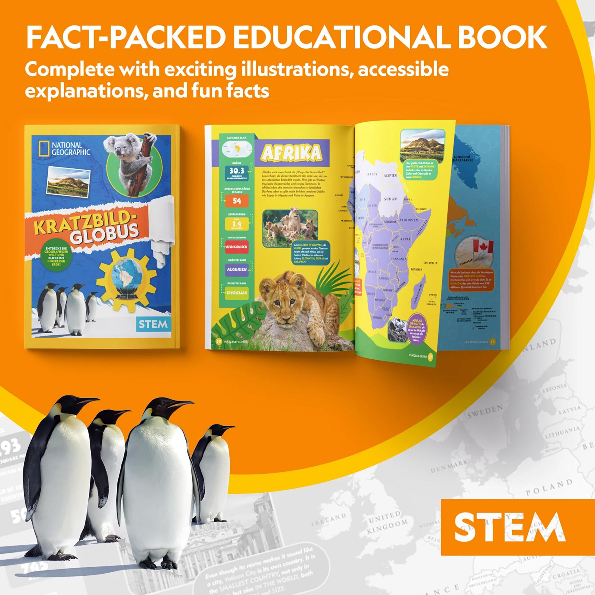 CubicFun  Kratzbild-Globus 