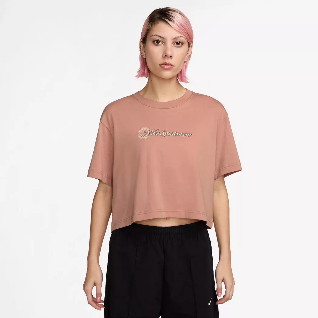 Nike - T-Shirt, für Damen, Braun, Größe S