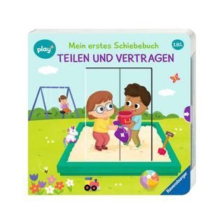Ravensburger  Mein erstes Schiebebuch: Teilen und vertragen, tedesco 