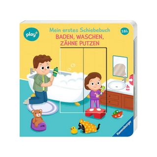 Ravensburger  Mein erstes Schiebebuch: Baden, waschen, Zähne putzen, tedesco 