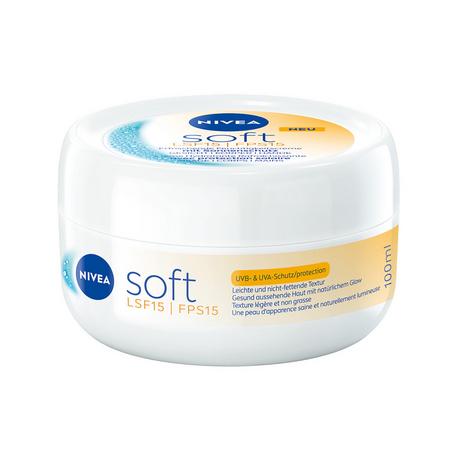 NIVEA  Crème hydratante rafraîchissante Soft FPS 15 en pot 