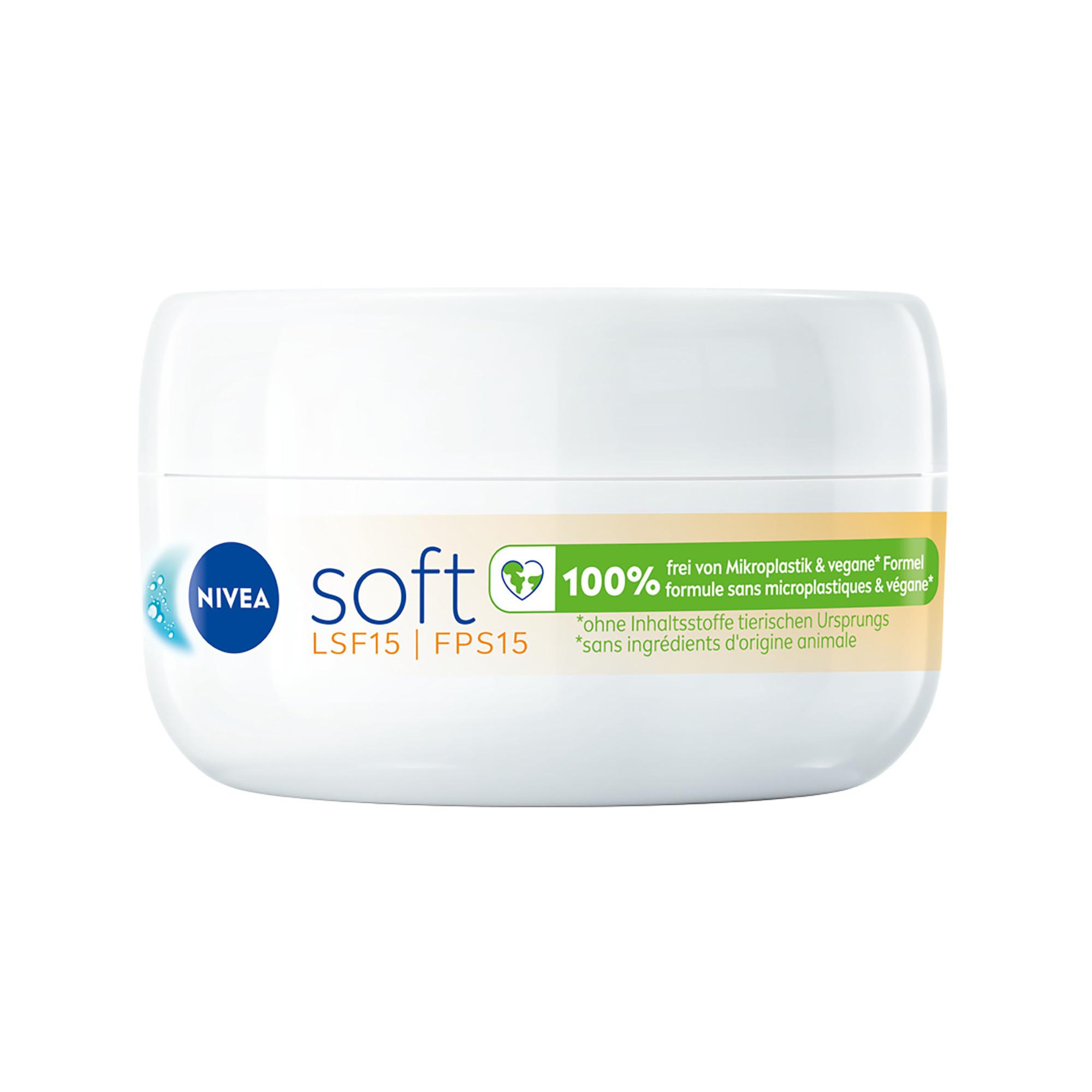 NIVEA  Crème hydratante rafraîchissante Soft FPS 15 en pot 