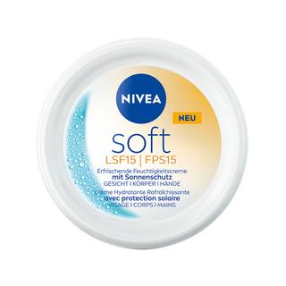 NIVEA  Crème hydratante rafraîchissante Soft FPS 15 en pot 