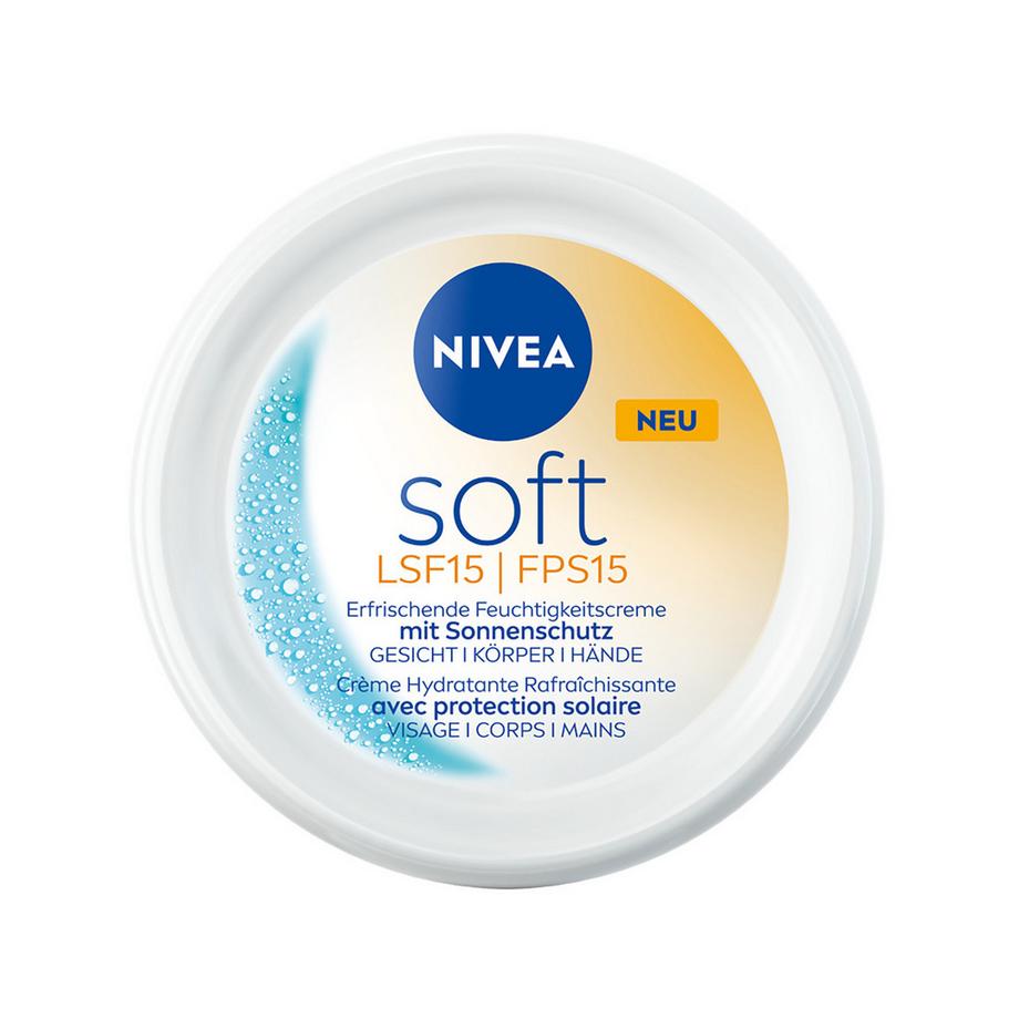 NIVEA  Soft erfrischende Feuchtigkeitscreme Topf LSF 15 