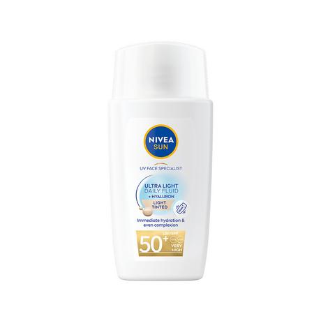 NIVEA SUN  UV Face Experte Ultra Light Daily Fluid Heller Hauttyp LSF 50+ 