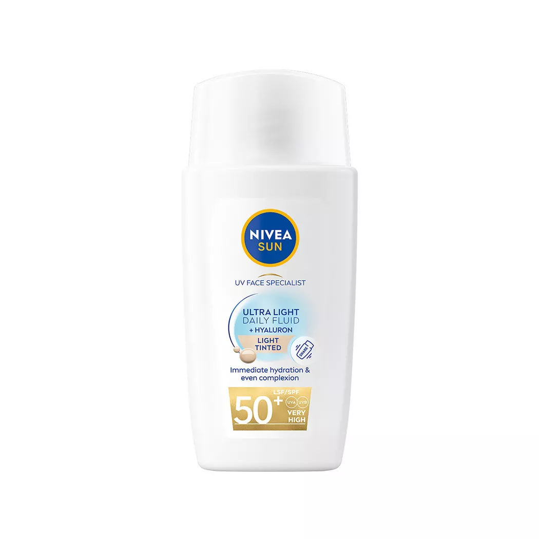 Nivea Sun Sonnenfluid Gesicht leicht getönt, invisible daily, LSF 50+ (40ml)