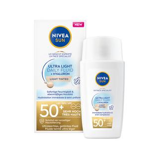 NIVEA SUN  UV Face Experte Ultra Light Daily Fluid Heller Hauttyp LSF 50+ 