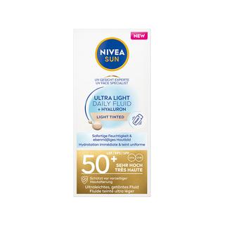 NIVEA SUN  UV Face Experte Ultra Light Daily Fluid Heller Hauttyp LSF 50+ 