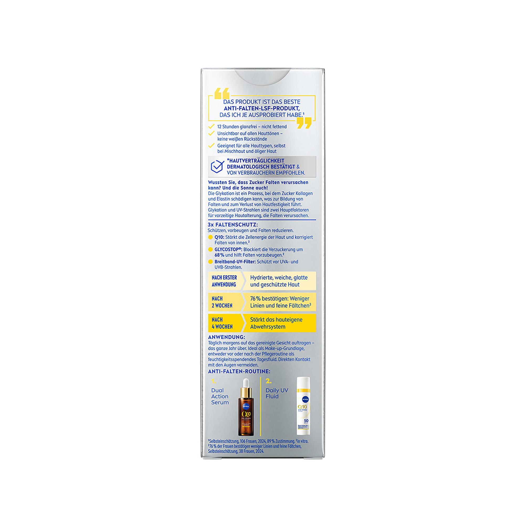 NIVEA  Fluide Daily UV Q10 Anti-Rides Expert FPS 50 