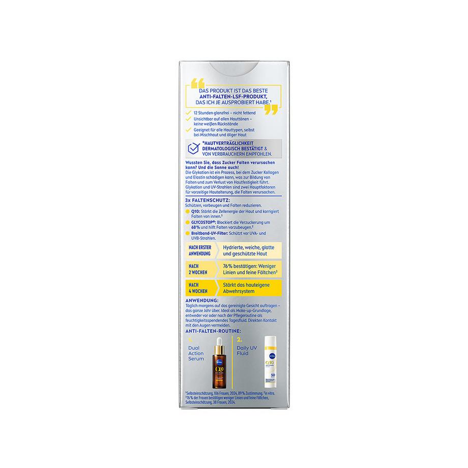 NIVEA  Q10 Anti-Falten Daily UV Fluid LSF 50 