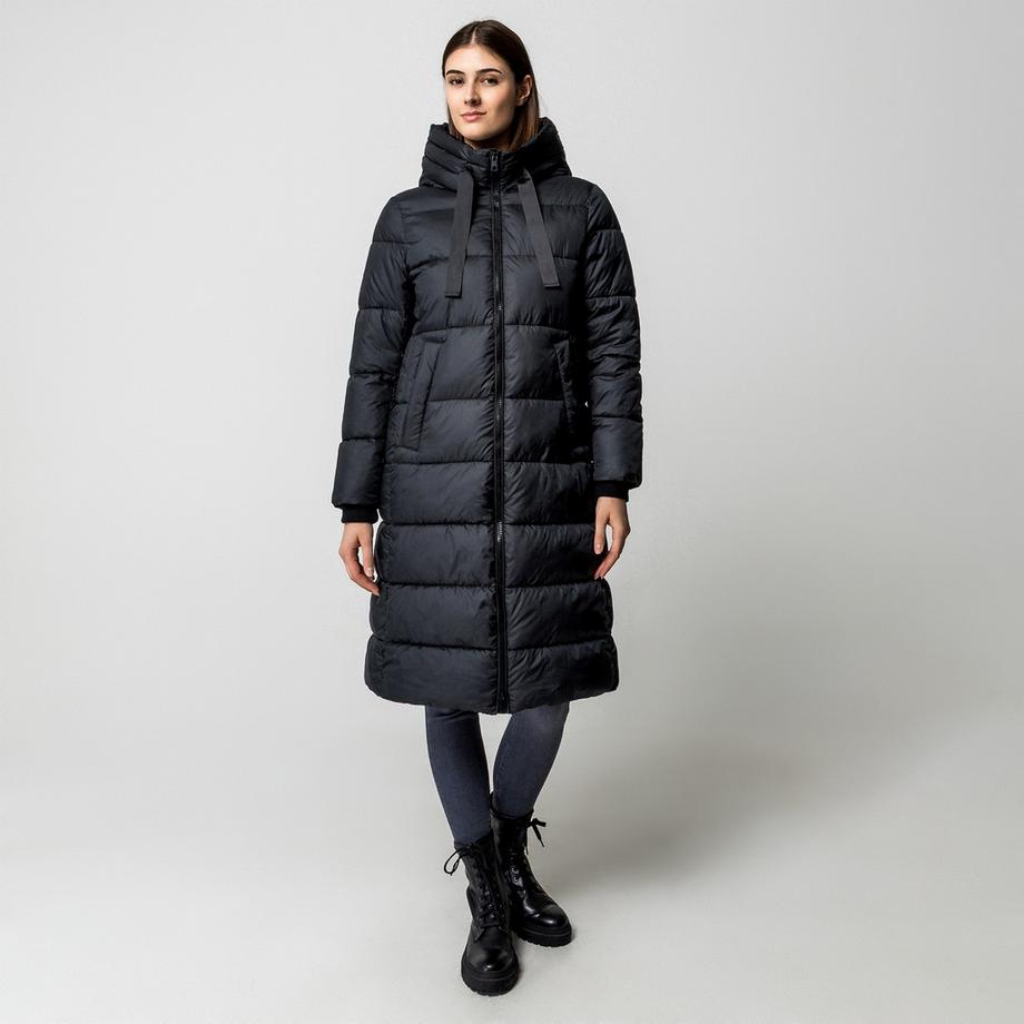 Manor Woman Longline Kapuzen Steppmantel  