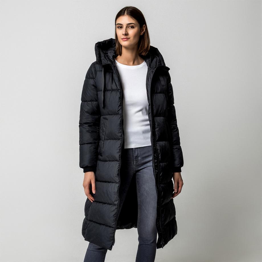 Manor Woman Longline Kapuzen Steppmantel  