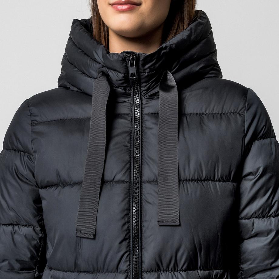 Manor Woman Longline Kapuzen Steppmantel  