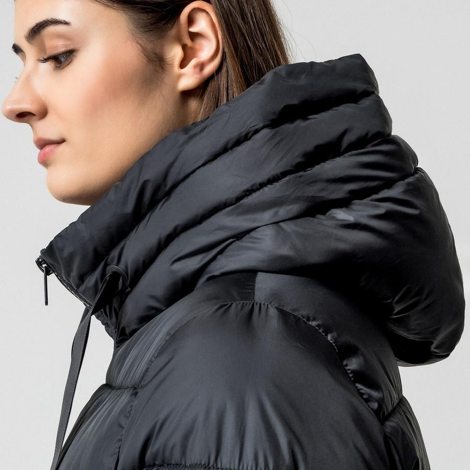 Manor Woman Longline Kapuzen Steppmantel  