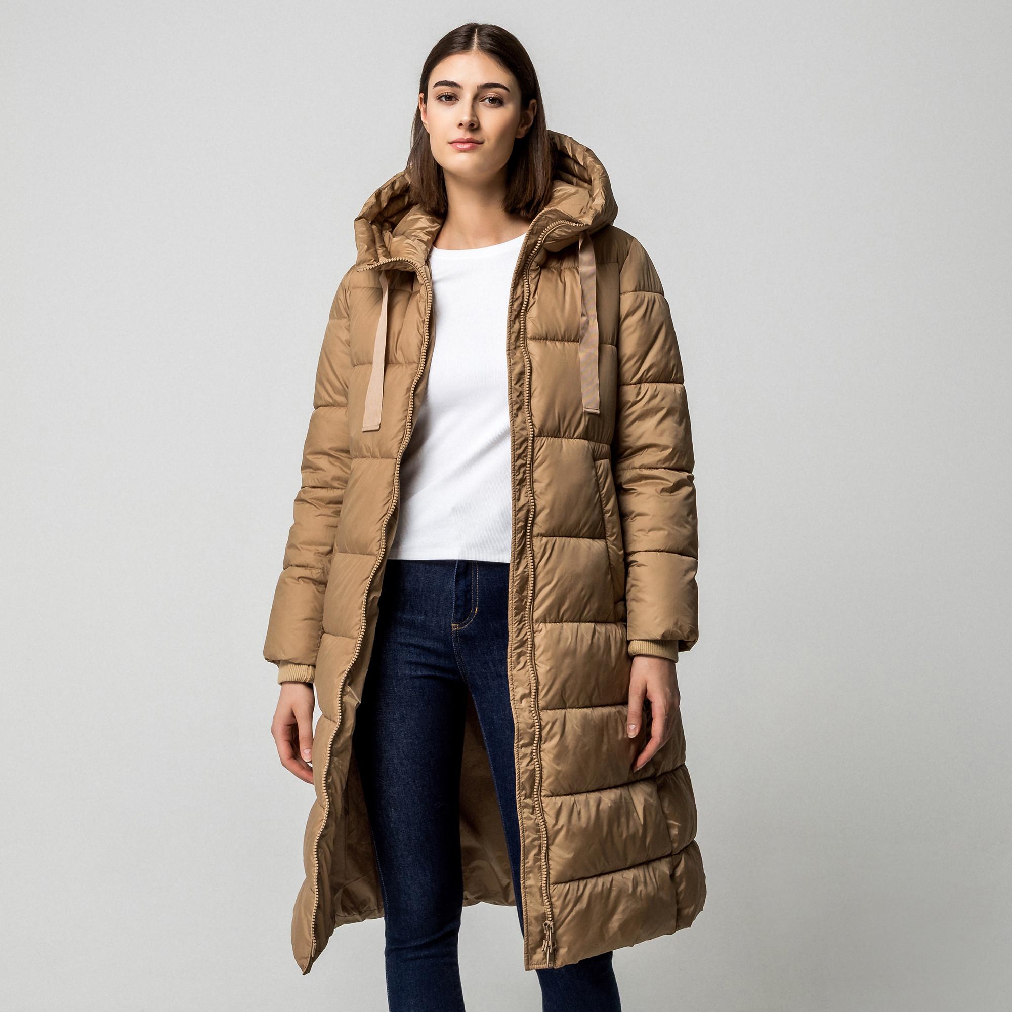 Manor Woman Manteau Long Matelassé à Capuche  