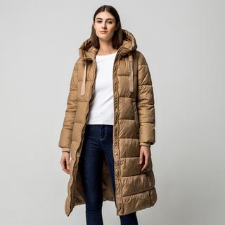 Manor Woman Manteau Long Matelassé à Capuche  