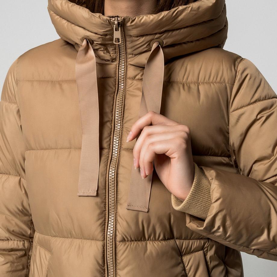 Manor Woman Manteau Longline Matelassé à Capuche  