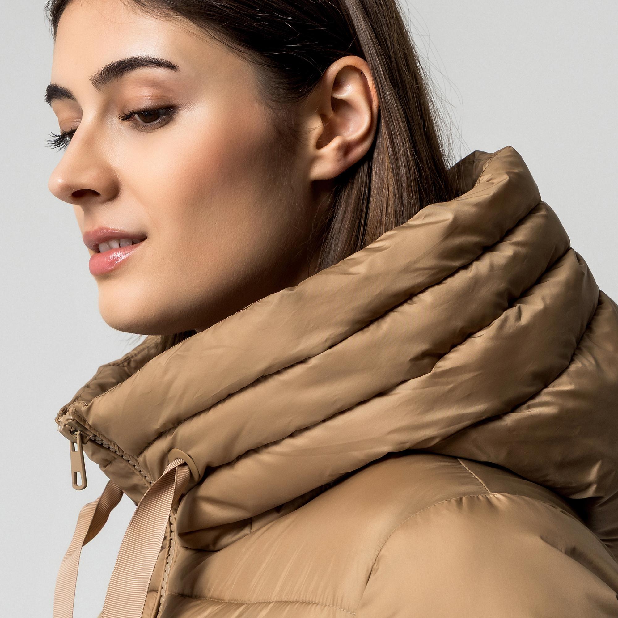 Manor Woman Manteau Long Matelassé à Capuche  