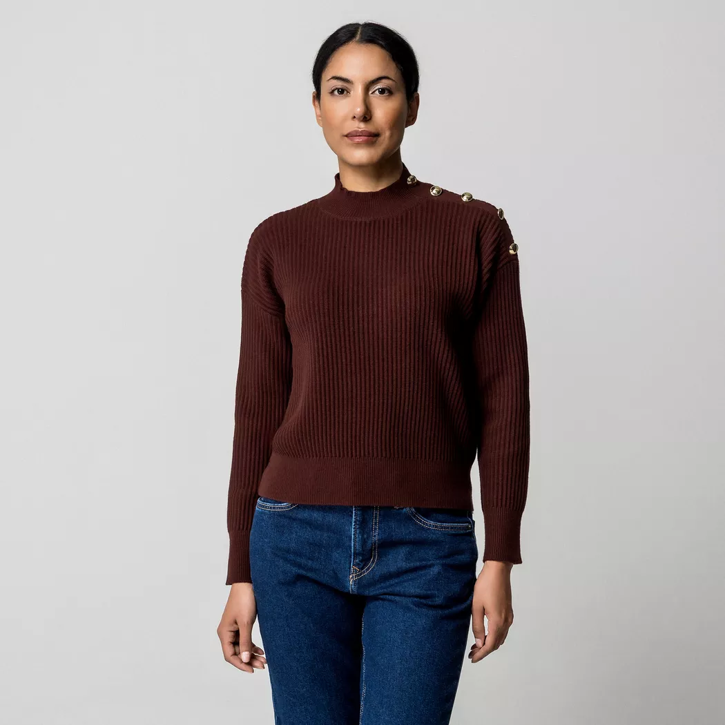 Manor Woman - Pullover, für Damen, Schokolade, Größe XS