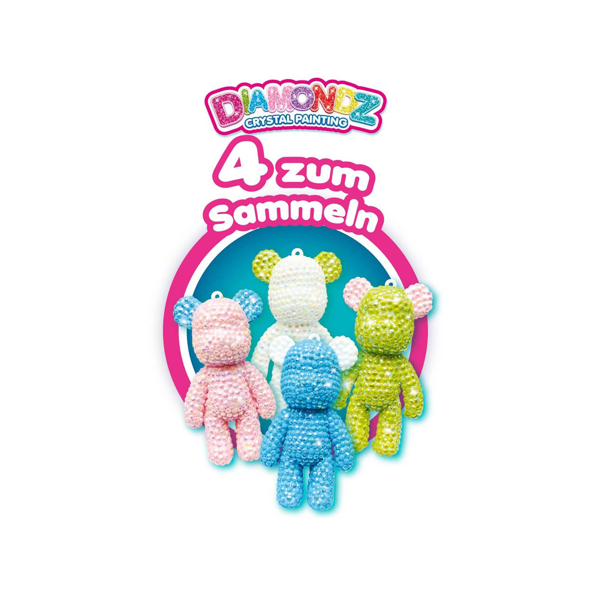 Craze  Diamondz Keychain Set Teddy 