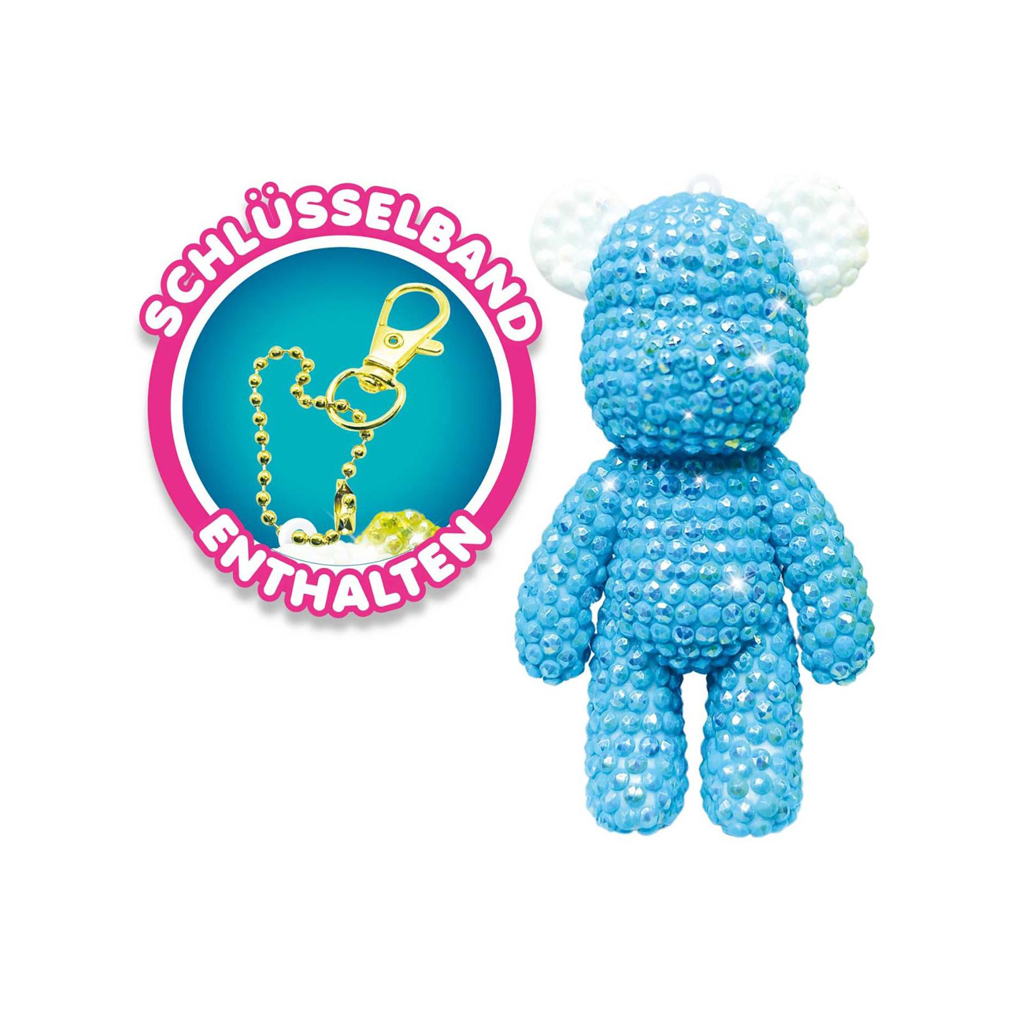 Craze  Diamondz Keychain Set Teddy 
