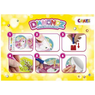 Craze  Diamondz Starter Set Stickers Galupy Unicorn, Zufallsauswahl 