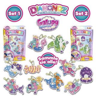 Craze  Diamondz Keychain Set Galupy Mermaid, assortiment aléatoire 