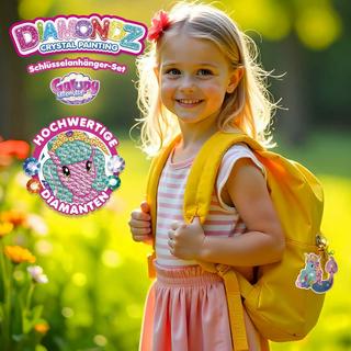 Craze  Diamondz Keychain Set Galupy Mermaid, assortiment aléatoire 