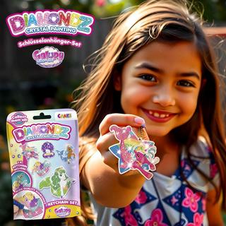 Craze  Diamondz Keychain Set Galupy Mermaid, assortiment aléatoire 