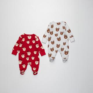 Manor Baby Duo Pyjama X-Mas Pigiama, confezione da 2 