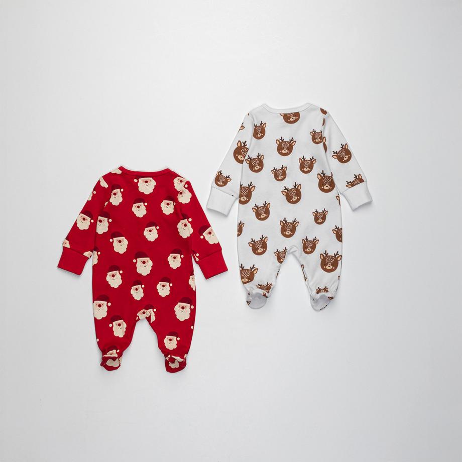 Manor Baby Duo Pyjama X-Mas Pigiama, confezione da 2 