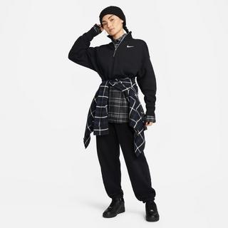 NIKE W NSW PHNX FLC QZ CROP Pull, half-zip 