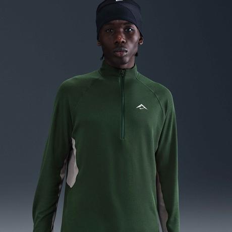 NIKE M NK DF TRAIL MIDLAYER HZ T-shirt, maniche lunghe 